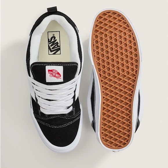 Vans Black and White Knu Skool Sneakers - Picture 3 of 7